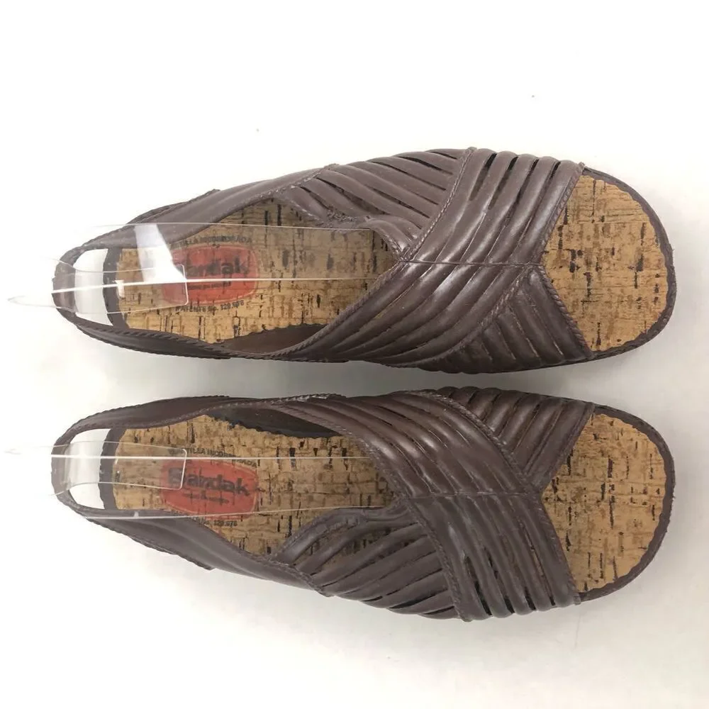 Sandak sandals brown Mexico size 9 10-34